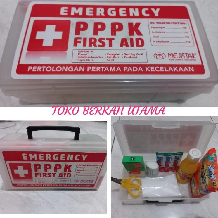 Kotak P3K Box Plastik Lengkap Dengan Isi