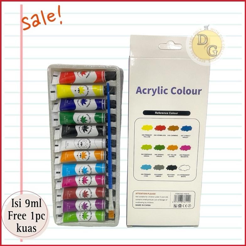 

Tr24 Cat Acrylic Akrilik 12 Warna Tr24