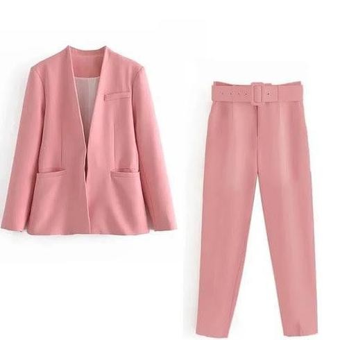 Setcel Blazer Wanita Korea Style / Setelan Lengkap / Blazer Wanita Set / Jas Formal