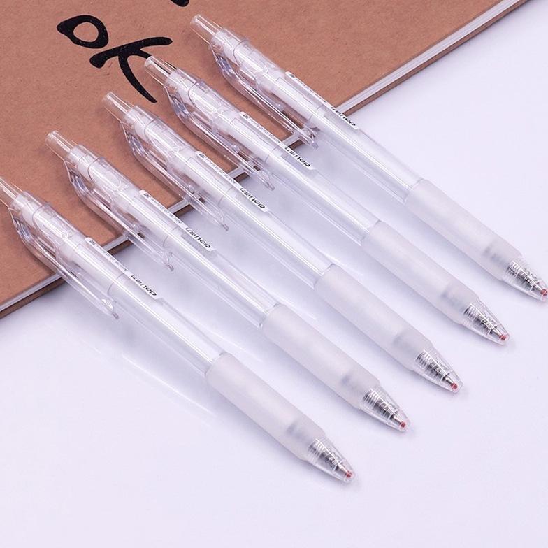 

Vf-52 Deli Gel Pen Pulpen Gel Retractable Tinta Hitam 0.5Mm A057B-01 12 Pcs Vf-52