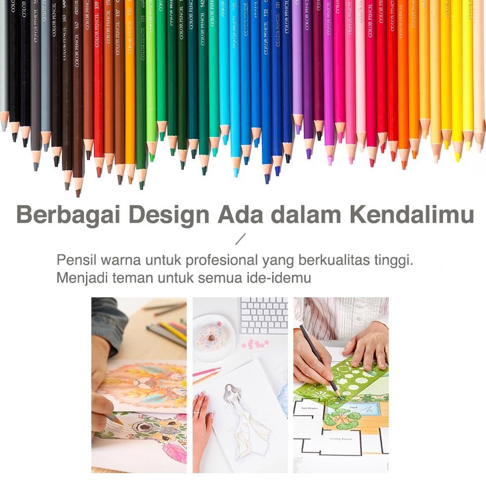 

Gtu-712 Pensil Deli Warna Minyak/Oil Pencil Color High-Grade 72 Warna - 6568 Gtu-712