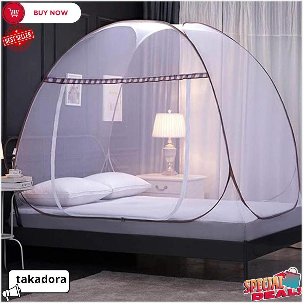 220X220 Kelambu Lipat Selambu Lipat Kelambu Tenda Original Jumbo Perlengkapan Kamar Tidur Terlaris