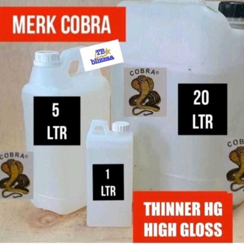 Thinner HG Cobra 1L Thinner HG Cobra 5L Tiner High Gloss 1ltr Tiner High Gloss 5ltr Thiner HG Cobra 