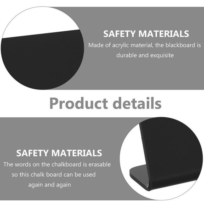 

Ryu-56 5 PcsPapan Tulis Kapur Food Buffet Mini/Acrylic Mini Chalkboard/Papan Tulis Kapur Mini/Papan Kapur Menu Cafe Ryu-56