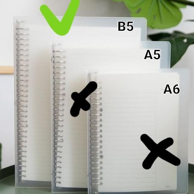 

Buku Binder Cover Unik Mika Transparan A5B5