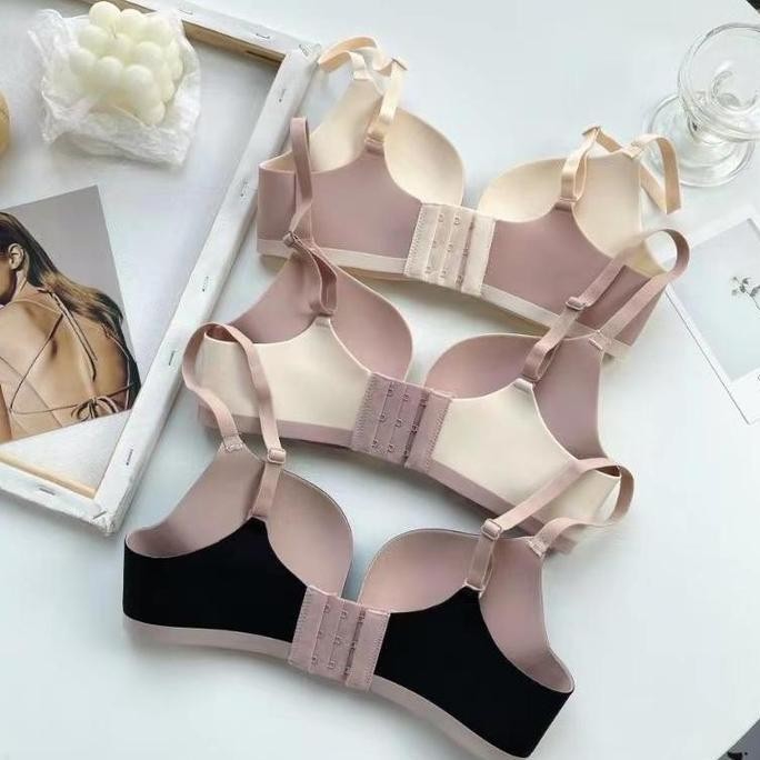 Fairygirl.id Set Bra+Celana dalam wanita Sexy Fashion Korea Gym Olahraga Bh Women Tanpa Kawat Murah 