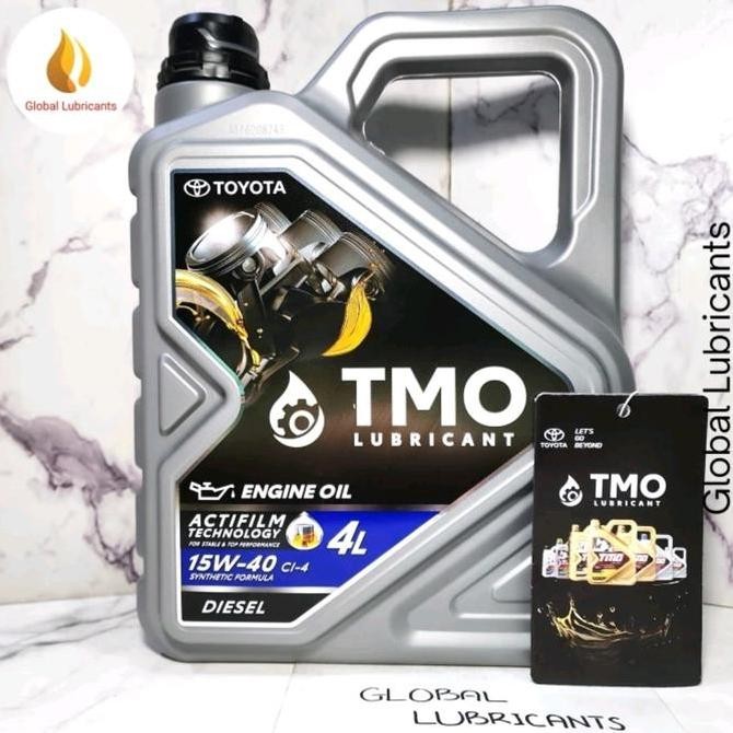 ALL NEW BARCODE Toyota Motor Oil/ TMO Hitam Diesel 15W-40 4 Liter (Oli Mesin Diesel/ Solar)