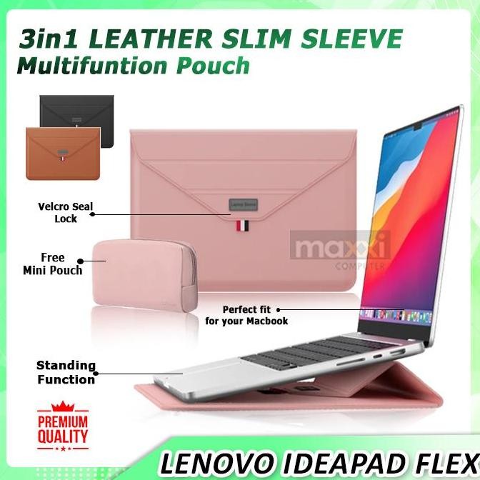 TERBARU - Sleeve Stand Laptop Lenovo Ideapad Flex 5 5i 7 14 Inch Sarung Tas Case
