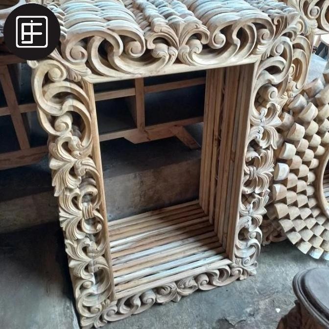 figura cermin kayu jati figura cermin jati ukiran