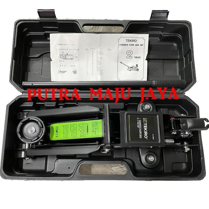 TEKIRO DONGKRAK BUAYA 2 TON PUTAR MOBIL HYDRAULIC FLOOR HITAM 2 TON