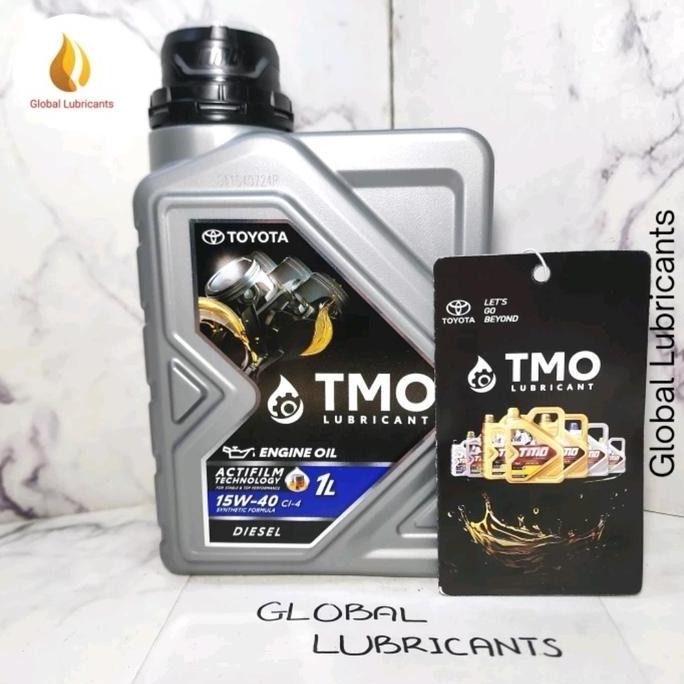 ALL NEW BARCODE Toyota Motor Oil/ TMO Hitam DIESEL 15W-40 1 Liter (Oli Mesin Solar)