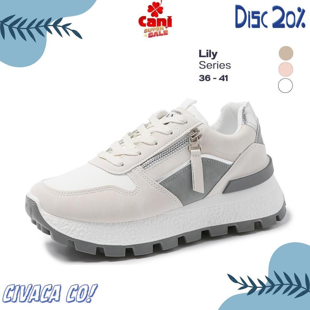 CANI Lily Sepatu Sneakers Wanita Casual Korean Shoes 9252