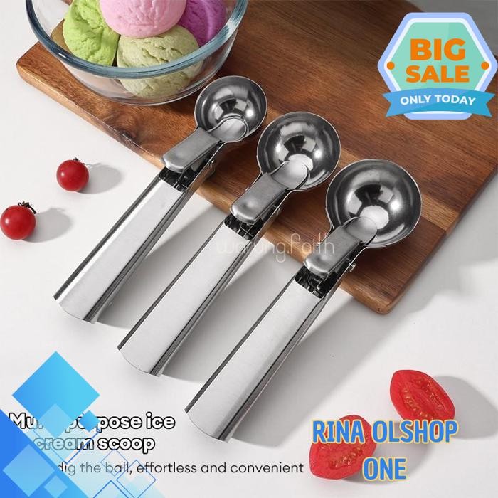

SENDOK ES KRIM - SENDOK CETAK SCOOPE ES KRIM & BUAH | SENDOK TAKAR ES KRIM | SENDOK UNIK BAHAN STAINLESS STEEL BERKUALITAS- SILVER BY RINA OLSHOP ONE