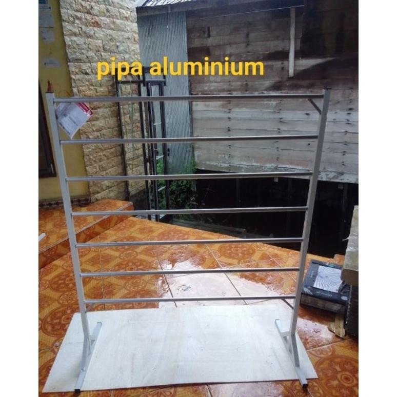 Kuke Rak Susun Display Jualan Kerudung Aluminium /Jilbab/Hijab/ Rak Gantung/Rak Display Kertas Kado 