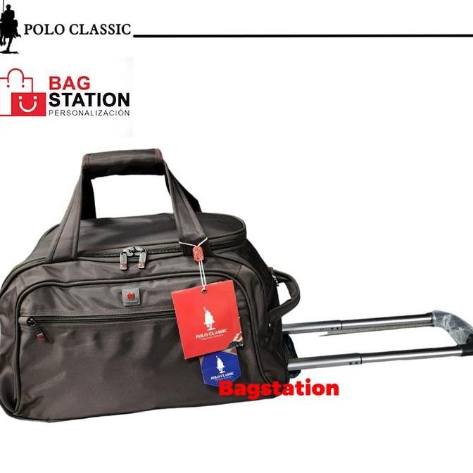 TERBARU - TAS PAKAIAN CABIN TRAVEL BAG TROLI POLO CLASSIC RODA L IMPORT TAS PRIA
