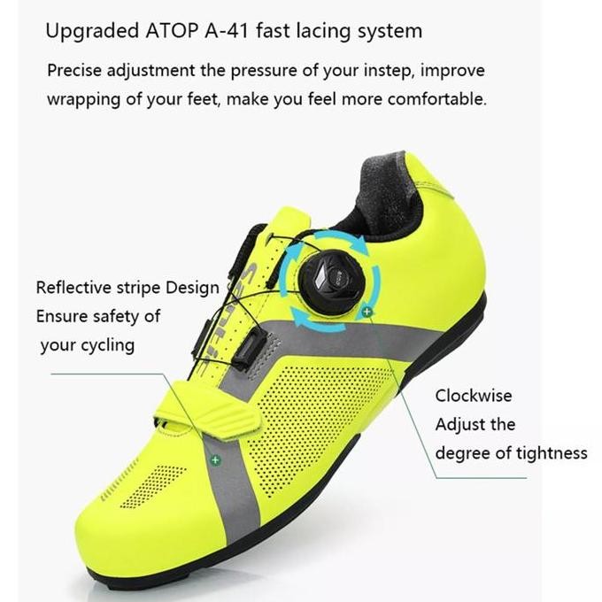Promo SANTIC Sepatu Sepeda Pria Non Cleat Roadbike Apollo 2.0 S20016 Cycling Non Lock Men Shoes Rota