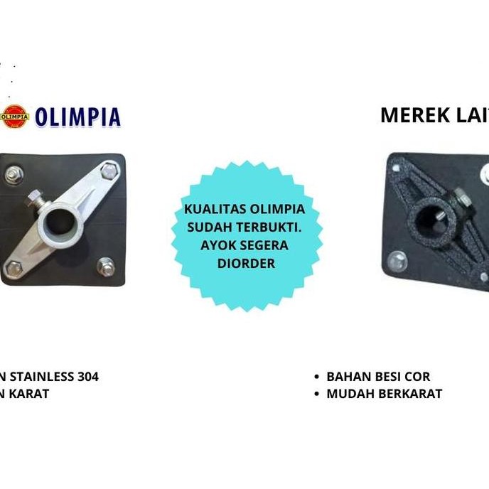 KOPLING / KOPEL KINCIR TAMBAK OLIMPIA LENGKAP ORIGINAL DAN TERPERCAYA