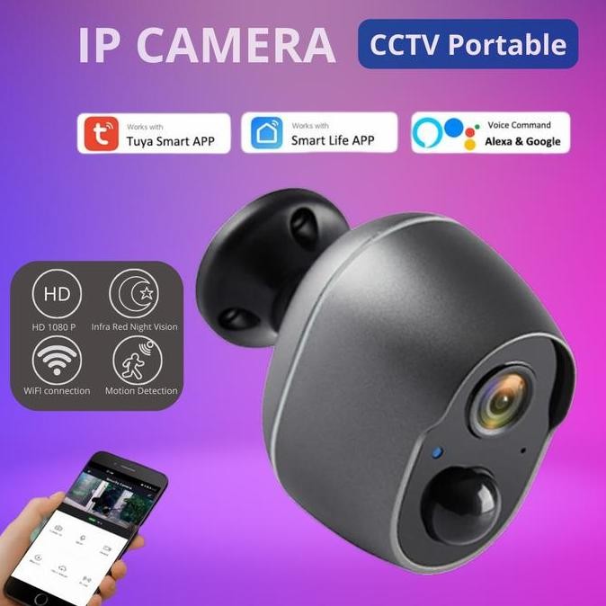 Murah Kerui Ip Kamera Cctv Tuya Wifi Baterai Portable Camera