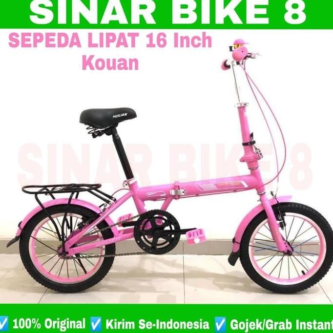 Promo Sepeda Lipat Ukuran 16 Inch KOUAN Boncengan COD