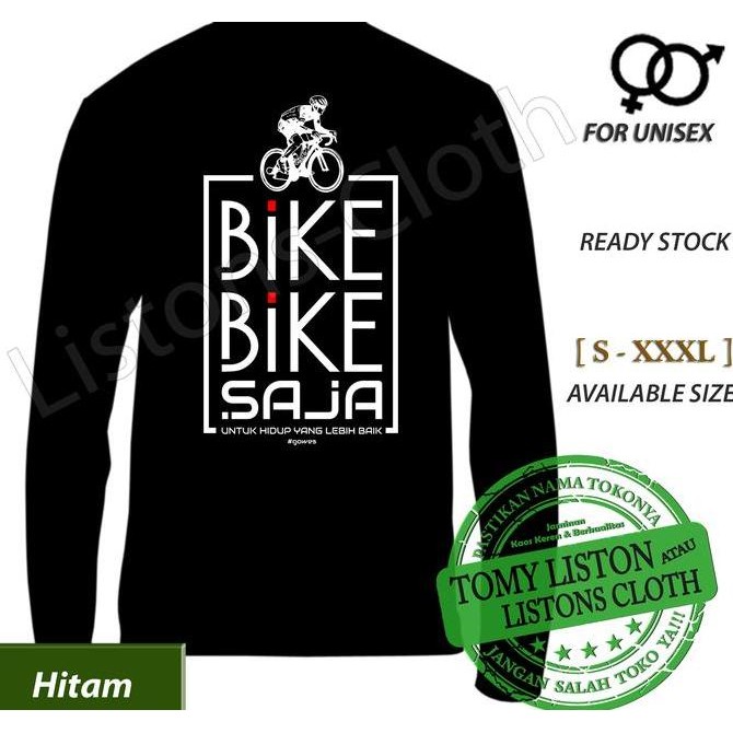 Promo Kaos sepeda bike bike saja baju gowes lengan panjang COD
