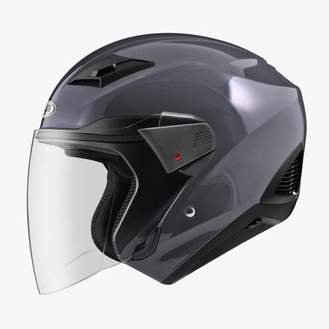 ZEUS 611 GREY GLOSS 11C | HELM HALF FACE | HELM HARIAN ZEUS | WHITE