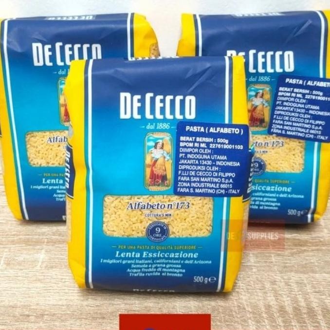 

De Cecco Alfabeto No.173 500Gr - Pasta Alfabet For Soup Premium Italy