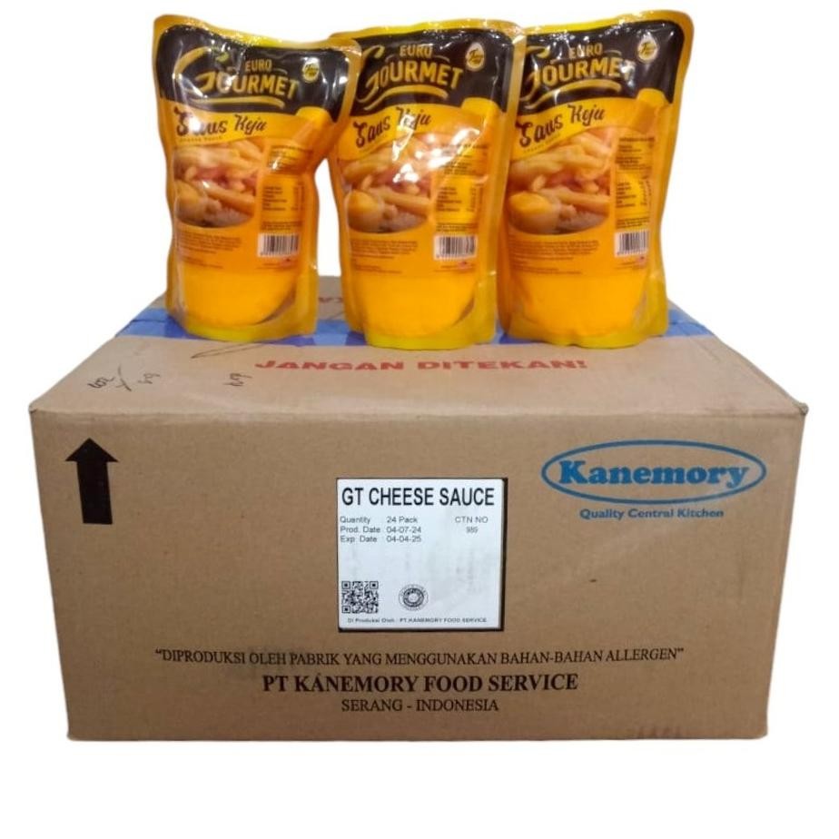 

Saus Saos Keju Cair Instan Cheese Sauce Euro Gourmet Halal 24 X 500 Gram 500Gram (1 Dus Karton)