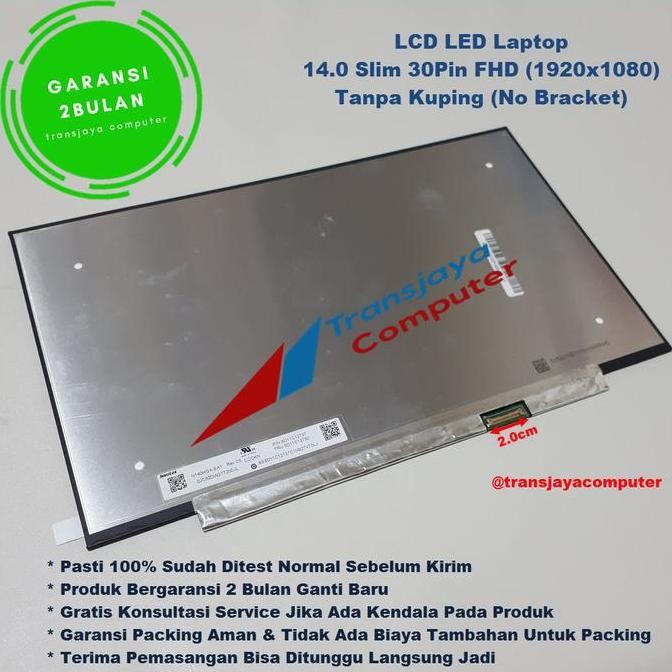 TERLARIS - Layar LED LCD Laptop Asus Vivobook Ultra 14 K413 K413E K413F K413FA