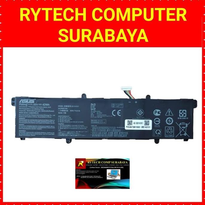TERBARU - Original Baterai Asus TM420 TM420U TM420UA TM420I TM420IA B31N1911