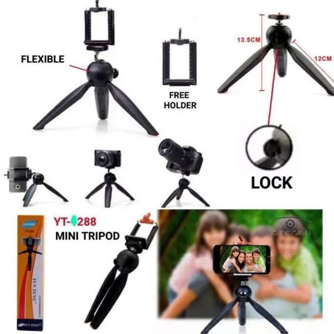 Tongsis Tripod Remote Bluetooth Selfie Stick 4 In 1 Vip P20S Holder Jepit Hp Kaki Stabilizer Camera 