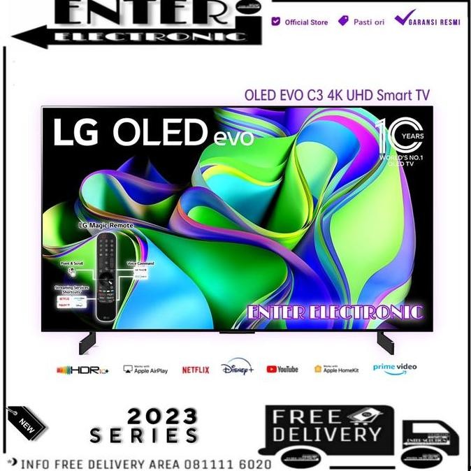 TERMURAH - LG OLED42C3PSA - OLED EVO 4K SMART TV 42 INCH LG 42C3 42C3PSA OLED42C3