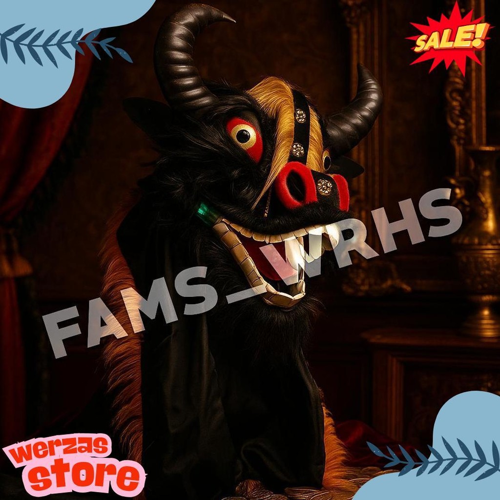 Bantengan Anak Bantengan Mangap Spons Topeng Bantengan Kerbau