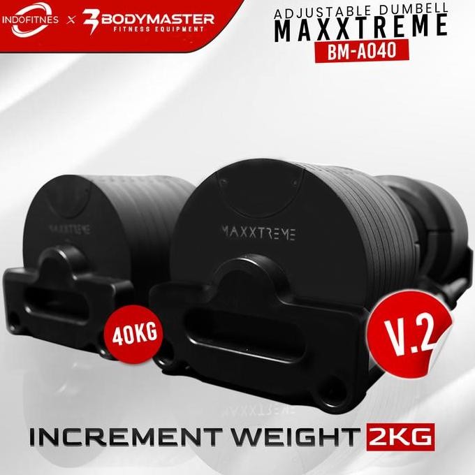 BODYMASTER MAXXTREME 40KG V.2.0 Adjustable Dumbell original- Barbell NuoBell