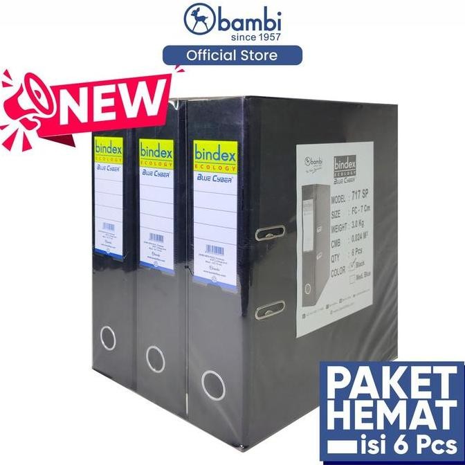 

NEW Bindex Ecology Lever Arch File Ordner Folio Jumbo Size 75 mm Kemasan Khusus Isi 6 pcs Original