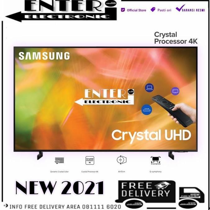 TERBARU - SAMSUNG LED UA60AU8000 - SMART TV LED 60 INCH CRYSTAL UHD 4K 60AU8000