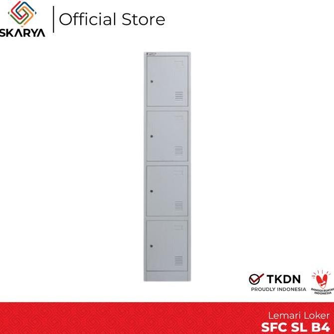 BEBAS ONGKIR - Loker Besi 4-5-6 Pintu Steel Locker 4-5-6 Doors SFC SL B4 (Baru)