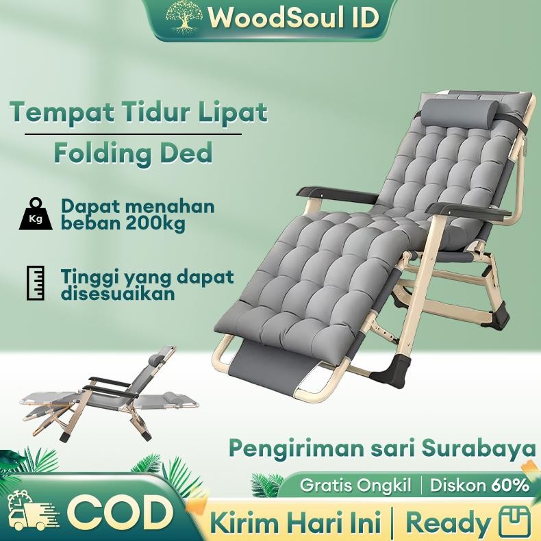 Kursi Malas Tempat Tidur Lipat Dengan Kas Kursi Malas Tempat Tidur Lipat