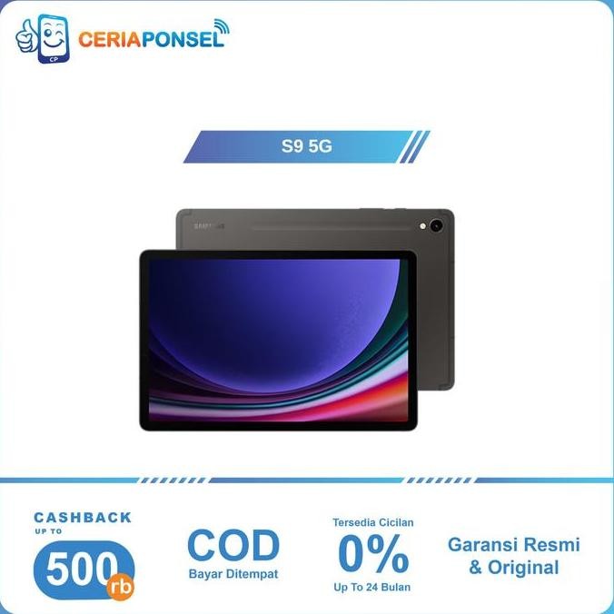 TERMURAH - Samsung Galaxy Tab S9 5G  Android 13, One UI 5.1 Garansi Resmi