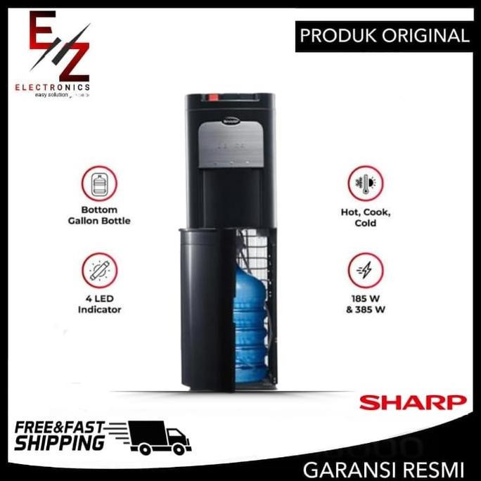 TERMURAH - SHARP DISPENSER  SWD-72EHL-BK  GALON BAWAH  SWD 72EHL BK