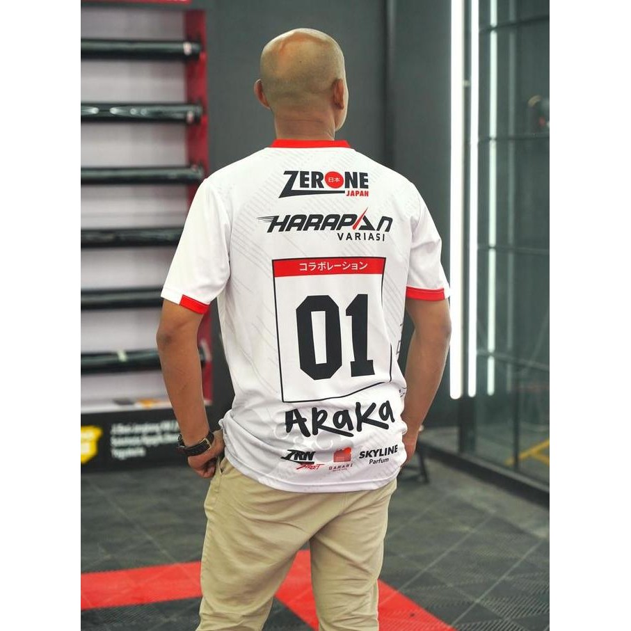 BEBAS ONGKIR - Zerone Japan Kaos Pria Jersey Racing Balap Dry Fit Full Sablon Original