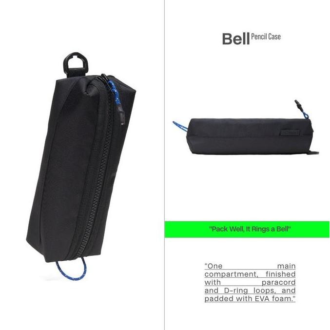 

TERMURAH - SYMA. Bell Pencil Case Black
