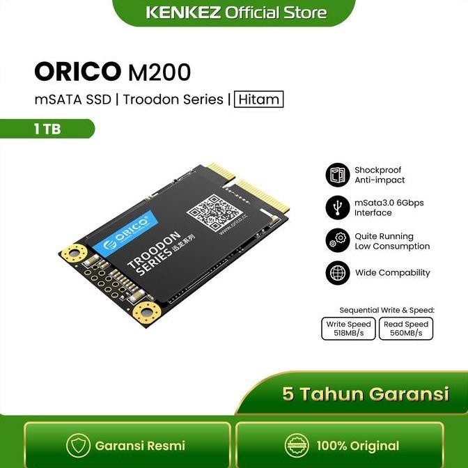 TERBARU - ORICO - M200 - mSATA SSD Troodon Series 1TB