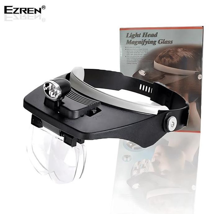 

Ezren EZ-0494 Light Head Magnifying Glass Kaca Pembesar Model Topi Led