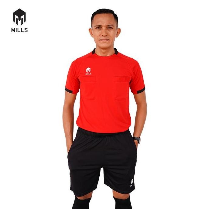 BEBAS ONGKIR - Mills Baju Olahraga Jersey Wasit Sepakbola 1192