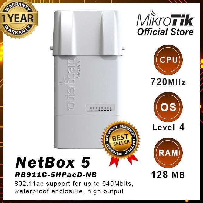 TERMURAH - RB911G-5HPacD-NB Netbox5