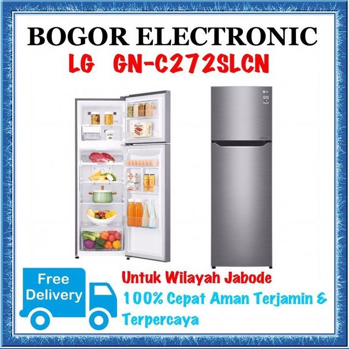 TERLARIS - KULKAS LG 2 PINTU - GNC272SLCN LG - GN-C272SLCN KULKAS LG INVERTER