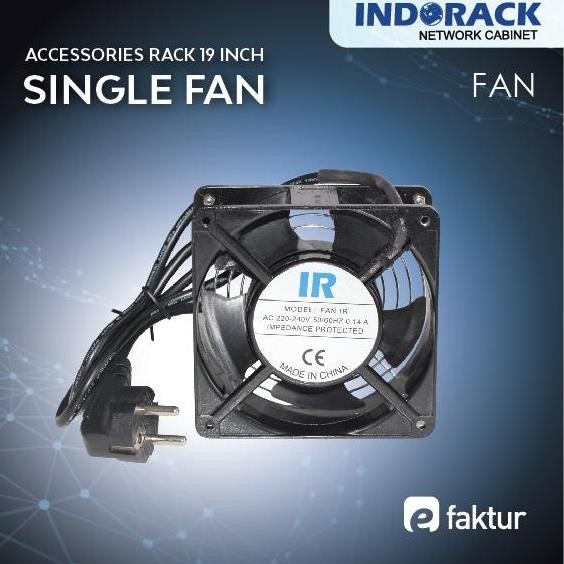 BEBAS ONGKIR - INDORACK - Single Fan Accesoroes For Wallmount Rack 19Inch