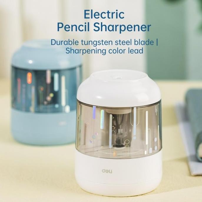 

NEW [BUY1GET1] Deli Electric Pencil Sharpener / Rautan Pensil Otomatis Lucu EH508 FREE PENCIL 2B Stationery
