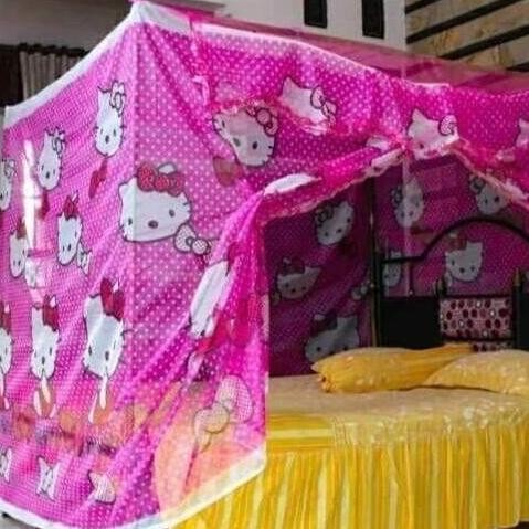 Kelambu Karakter Motif Hello Kitty Jumbo Ukuran 180200 Tebal Kotak