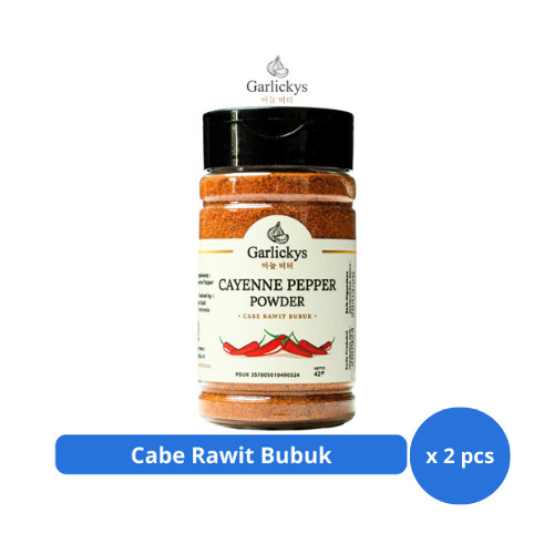 

GARLICKYS Cabe Rawit Bubuk Super Pedas Premium Quality 42gr x 2 pcs